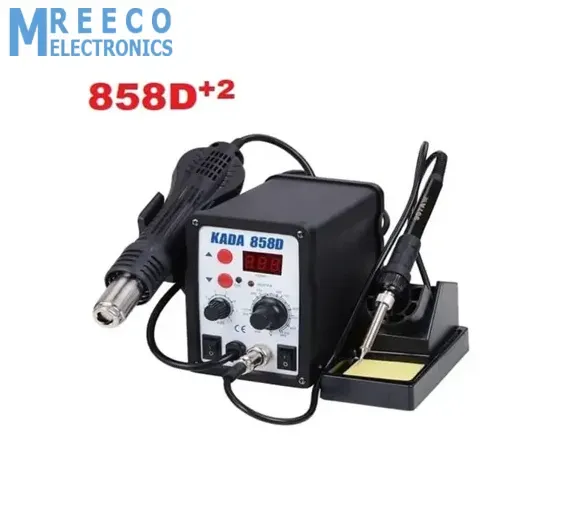 KADA Digital SMD Soldering Rework Station 858D+2 with Hot Air Gun And Soldering Iron