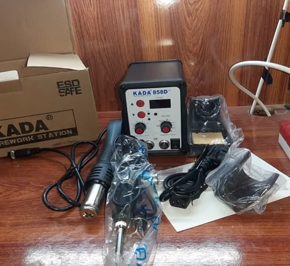 KADA Digital SMD Soldering Rework Station 858D+2 with Hot Air Gun And Soldering Iron