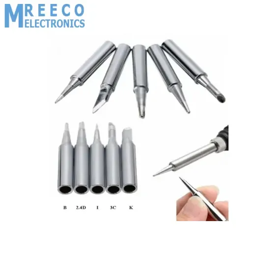 5pcs set Silver 936 Lead-Free Soldering Iron Tip