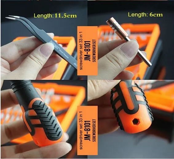 JM-8101 33 in 1 Screwdriver Ratchet Hand-tools Suite Furniture Computer Electrical maintenance Tools