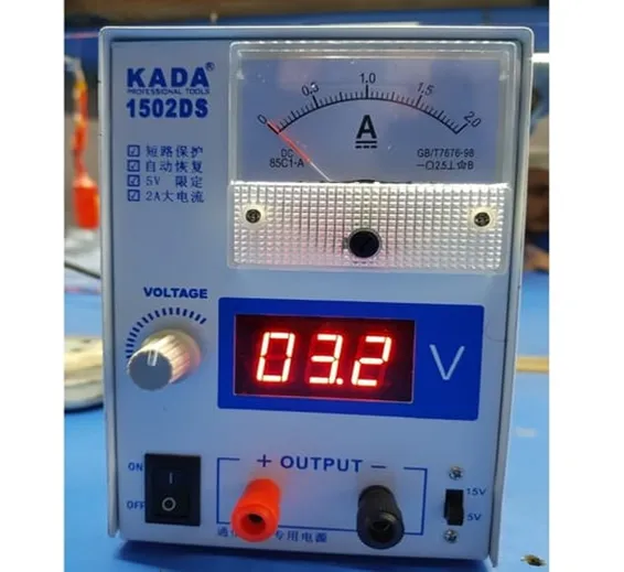 KADA 1502DS Adjustable Digital Power Supply 12V 2A DC Regulator Supply For Mobile Repairing