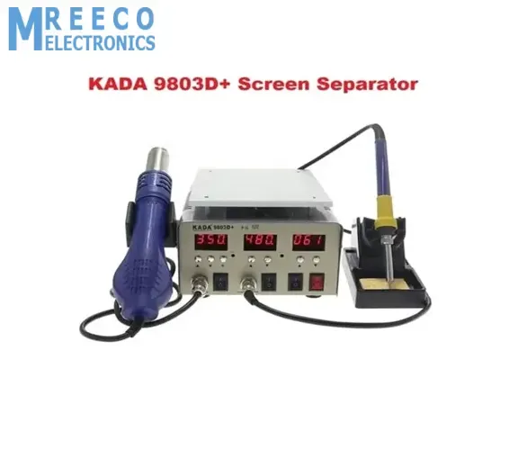 KADA9803D+ KADA 9803D+ Digital 3 in 1 Touch LCD Glass Screen Separator Hot Air Soldering Iron SMD Rework Station