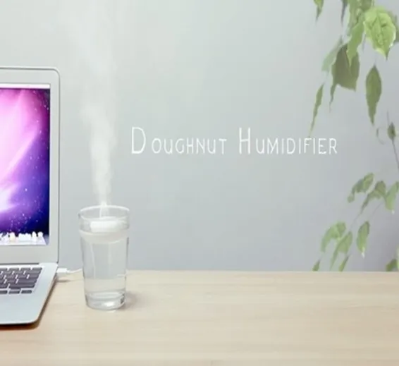 Donuts Shape Mini USB Humidifier Mist Maker Air Diffuser