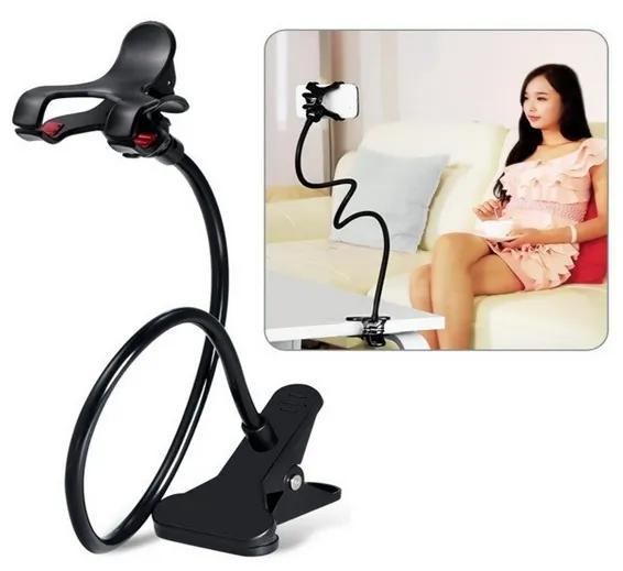 Universal Cell Phone Holder Lazy Phone GosseNeck Holder Clip Bracket Flexible Long Mobile Stand In Pakistan