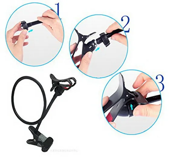 Universal Cell Phone Holder Lazy Phone GosseNeck Holder Clip Bracket Flexible Long Mobile Stand In Pakistan