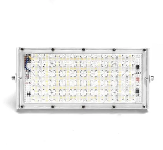 50W 50 LED White Shell Flood Light