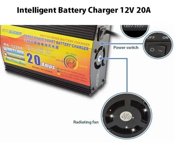 20A 12V Battery Charger MA-1220 DELL