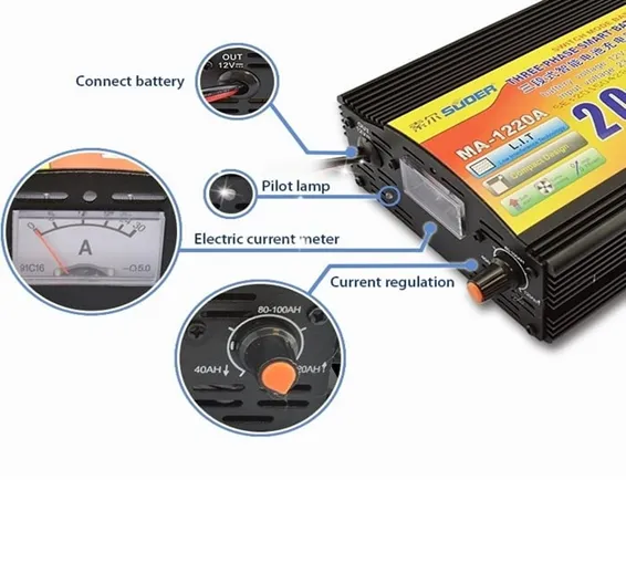 20A 12V Battery Charger MA-1220 DELL