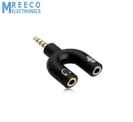 3.5mm Audio Jack to Headphone Microphone Splitter Converter Adaptor