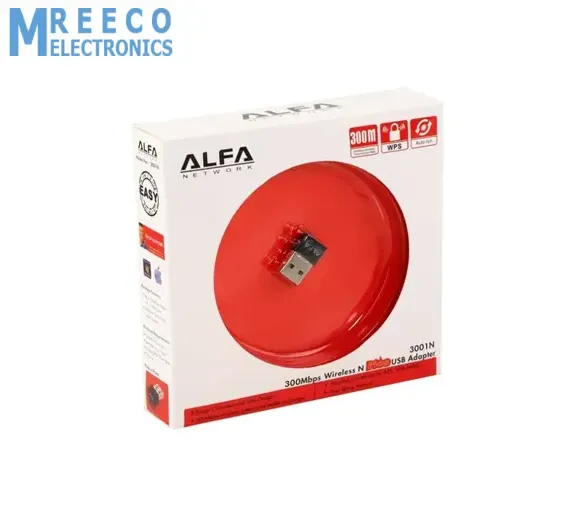 Alfa Network 300Mbps Wireless Adapter Black