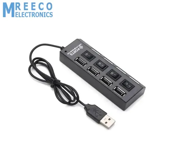 4 port USB Hub Hi-Speed USB 2.0 with Power LEDs