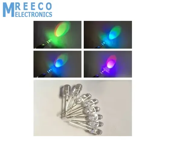 5mm 7 Color RGB Automatic Rainbow Fast Flash LED