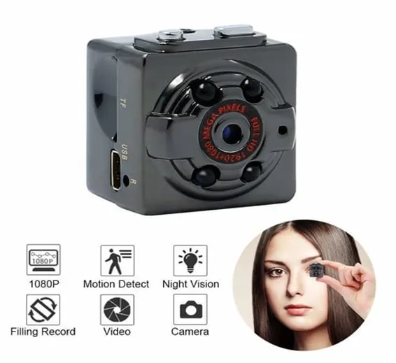 Full HD 1080P Micro IR Night Vision Motion Sensor Cam Mini Camera SQ8