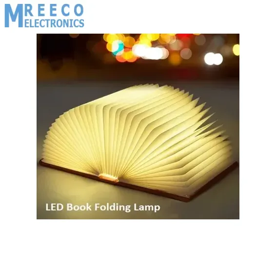 LED Book Shaped Folding Rechargeable Lamp (6.5 x 4.9x1)Inch