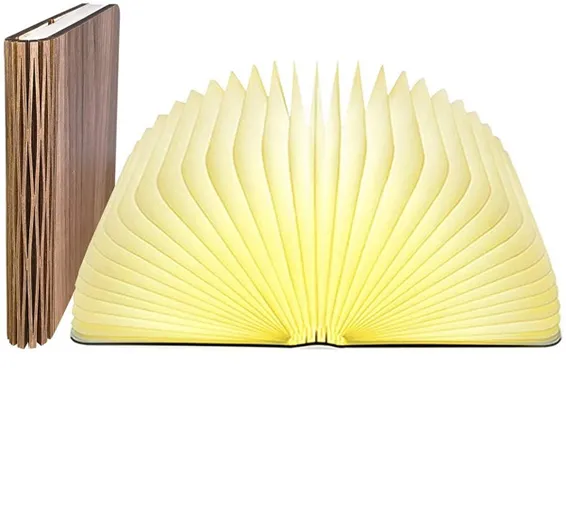 LED Book Shaped Folding Rechargeable Lamp (6.5 x 4.9x1)Inch