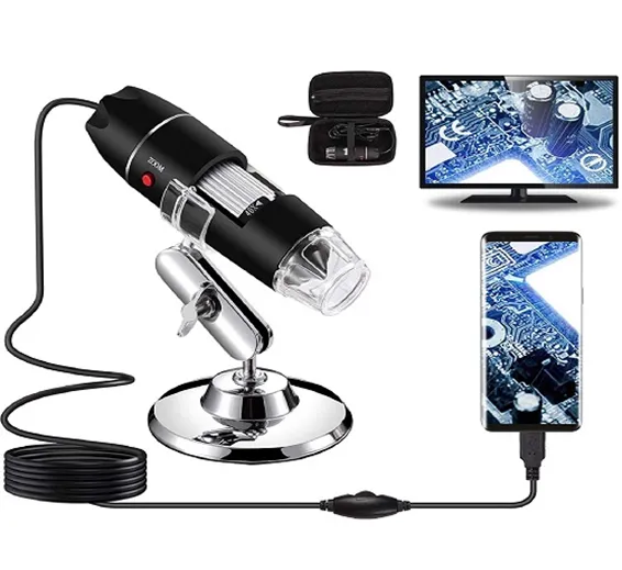 Digital USB 8 LEDs 500X Magnifier Microscope