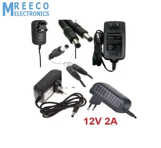 12V 2A Power Supply Adapter AC DC Switching Regulated Supply Refurnished