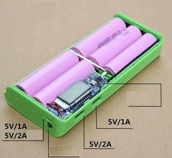 Solderless LCD Display Dual USB DIY Power Bank Module In Pakistan