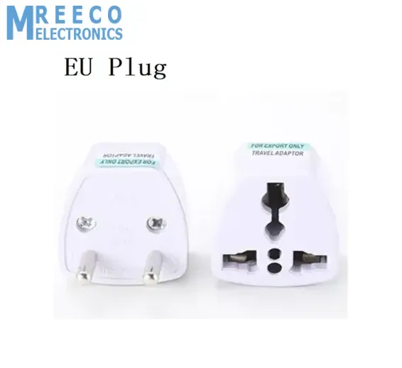2 Pin To 3 Pin Universal AC Power Socket Adapter Charger Converter EU Plug