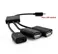 3 Port Micro USB 2.0 To OTG Hub Converter Extender Adapter Cable