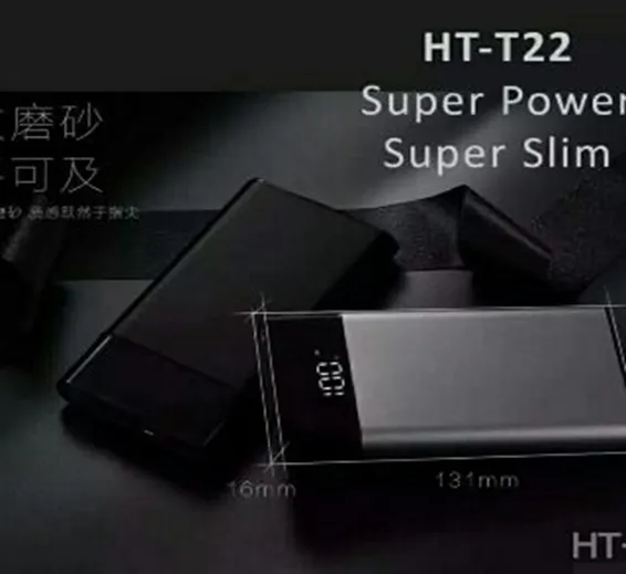 ATC HT-T22 10000mAh Super Slim Power Bank in Metallic Colors