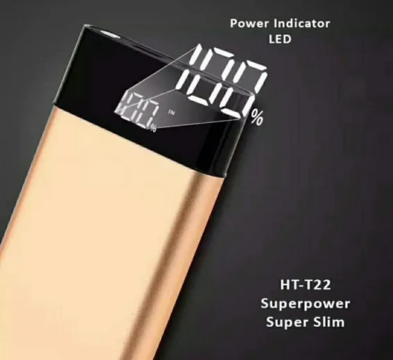 ATC HT-T22 10000mAh Super Slim Power Bank in Metallic Colors