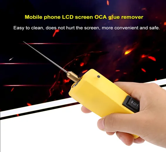 CJ6+ Electric Glue Remover Adhesive Rod LCD Screen Shovel Glue Tool Mobile Phone OCA Glue Remover Grinder Rubber Separator