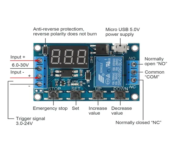 Digital LED Display Programmable Circuit Egg Incubator Timer Relay Module Controller WS16 In Pakistan