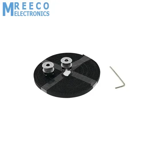 2 Meter GT2 Timing Belt with 2Pcs Of 5mm GT2 Pulley 16 Teeth