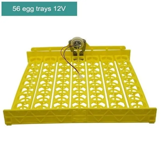 56 Eggs Tray Poultry Chicken Bird Eggs 12V Incubator Turner Tray With Turning Motor