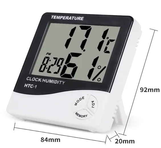 Original HTC 1 Temperature Humidity Meter In Pakistan Hygrometer