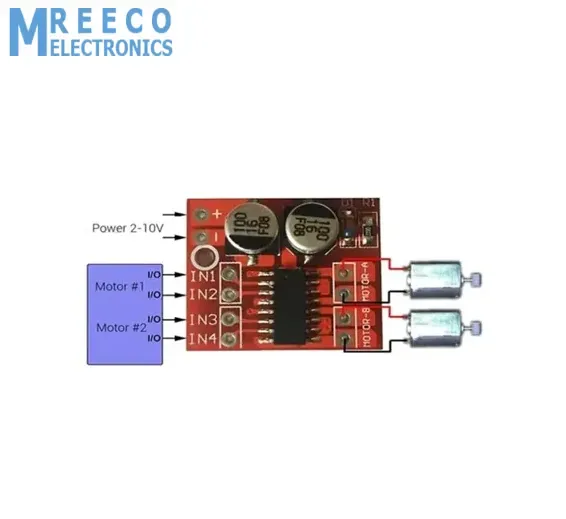 MX1508 Mini Dual Channel 1.5A DC Motor Driver Module Mini L298N Replacement