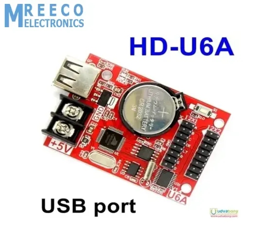 USB Port Single Double Color LED Display Controller Card HD-U6A