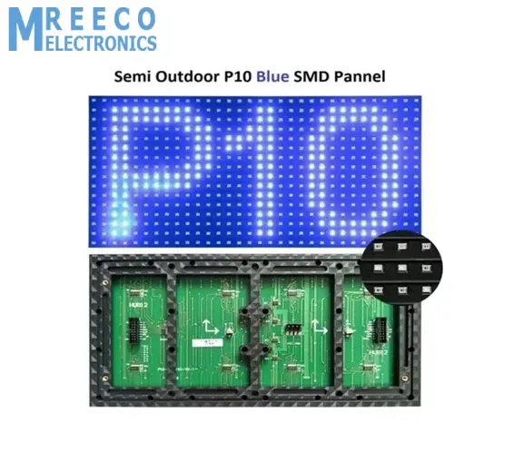 P10 Blue SMD LED Display Panel Semi Outdoor LED Module