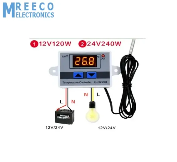 12V Digital Thermostat Temperature Controller XH-W3001