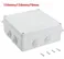 ABS Plastic Dust Proof Junction Box Universal Electrical Project Enclosure White 150mmx150mmx70mm