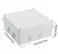 ABS Plastic Dust Proof Junction Box Universal Electrical Project Enclosure White 150mmx150mmx70mm