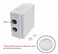 ABS Plastic Dust Proof Junction Box Universal Electrical Project Enclosure White 150mmx150mmx70mm