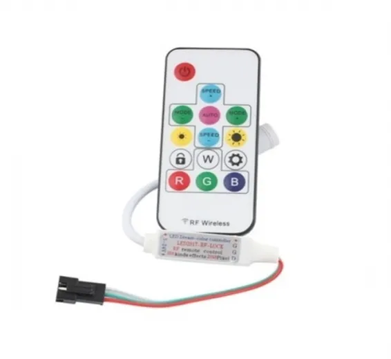 RGB LED Pixel Strip Lights Wireless Remote Controller for WS2811 SK6812 WS2812B 6803 1903