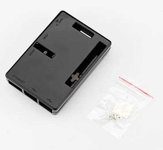 Raspberry Pi 3 Model B B Case Black ABS Plastic Cover Shell Bag Enclosure Computer Box