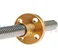 T8 250mmx8mm Screw Threaded Rod With Brass Nut