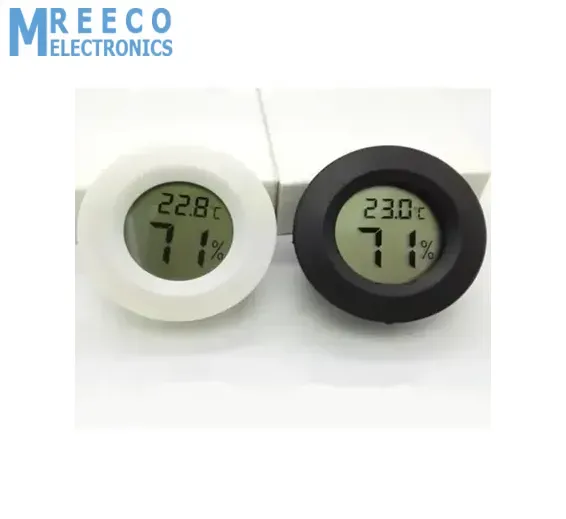 Round LCD Hygrometer Thermometer Temperature Humidity Meter