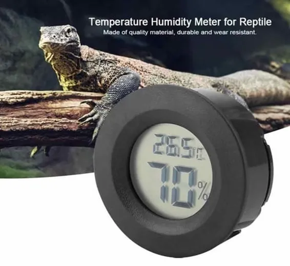 Round LCD Hygrometer Thermometer Temperature Humidity Meter