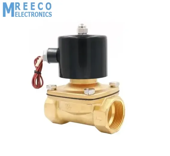 1.5 Inch 220V AC Brass Electric Solenoid Valve For Water Air Gas Fuels