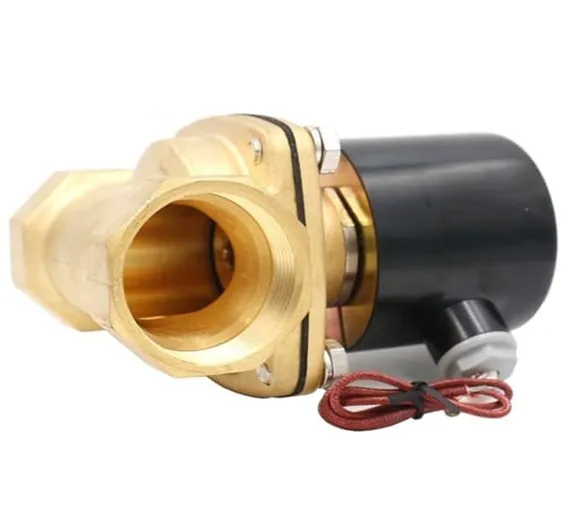 1.5 Inch 220V AC Brass Electric Solenoid Valve For Water Air Gas Fuels