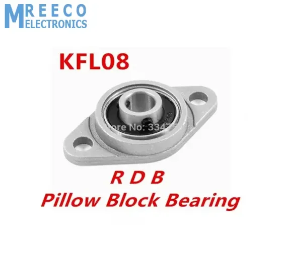 8mm Diameter Zinc Alloy Bearing Housing KFL08 FL08 K08 Flange Bearing With Pillow Block Bearing