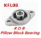 8mm Diameter Zinc Alloy Bearing Housing KFL08 FL08 K08 Flange Bearing With Pillow Block Bearing