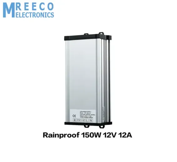 Rainproof Power Supply 12V 150W Outdoor SMPS For LED Landscape Lighting