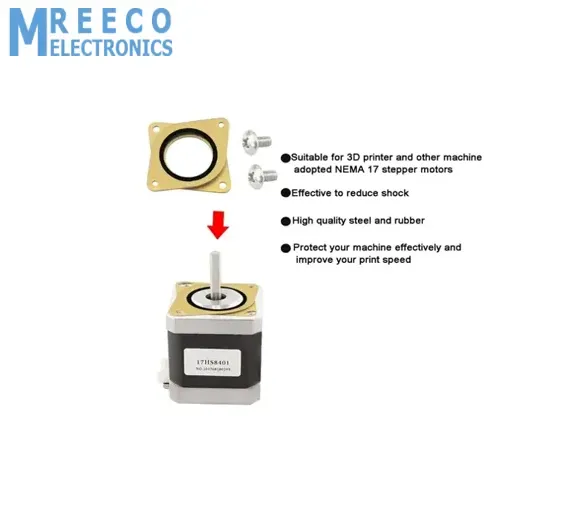 NEMA Stepper Motor Steel and Rubber Vibration Dampers for 3D Printer