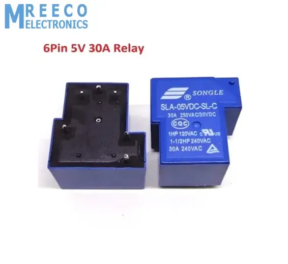 5V 30A DC Power Relay 250VAC 6PIN